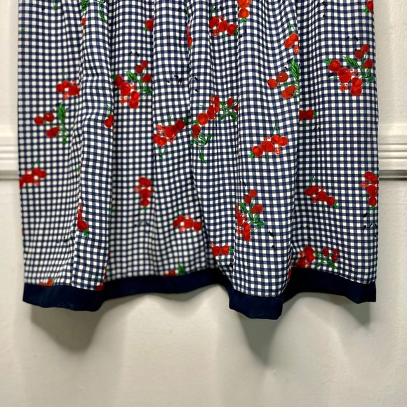 (ANTIX) Checkered Blue, White and Red Dress with Little Ants in Pattern - Picture 2 of 6